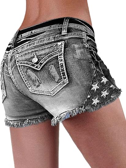 Shorts Denim Frayed - 【HME】청바지 | 이 하이웨이스트 데님 팬츠로
