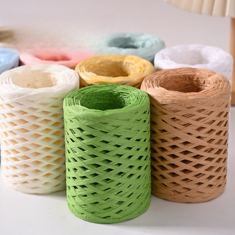 라피아 뜨개질 실, 여름 모자 크로셰 실, 수제 가방  - Crochet Bag Raffia 리뷰 및 가격