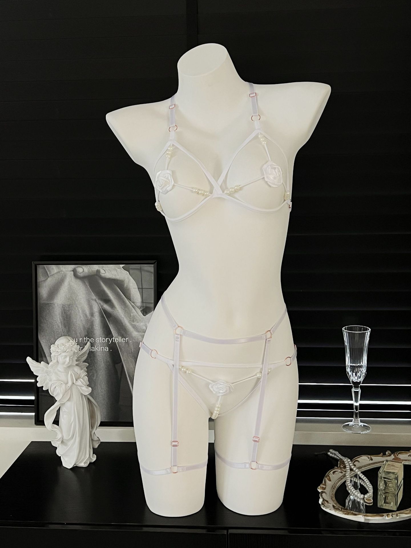 3종 세트 진주 장식 섹시 브라 세트 여성 브라렛 소녀 - Bralette Triangle Set 리뷰 및 가격