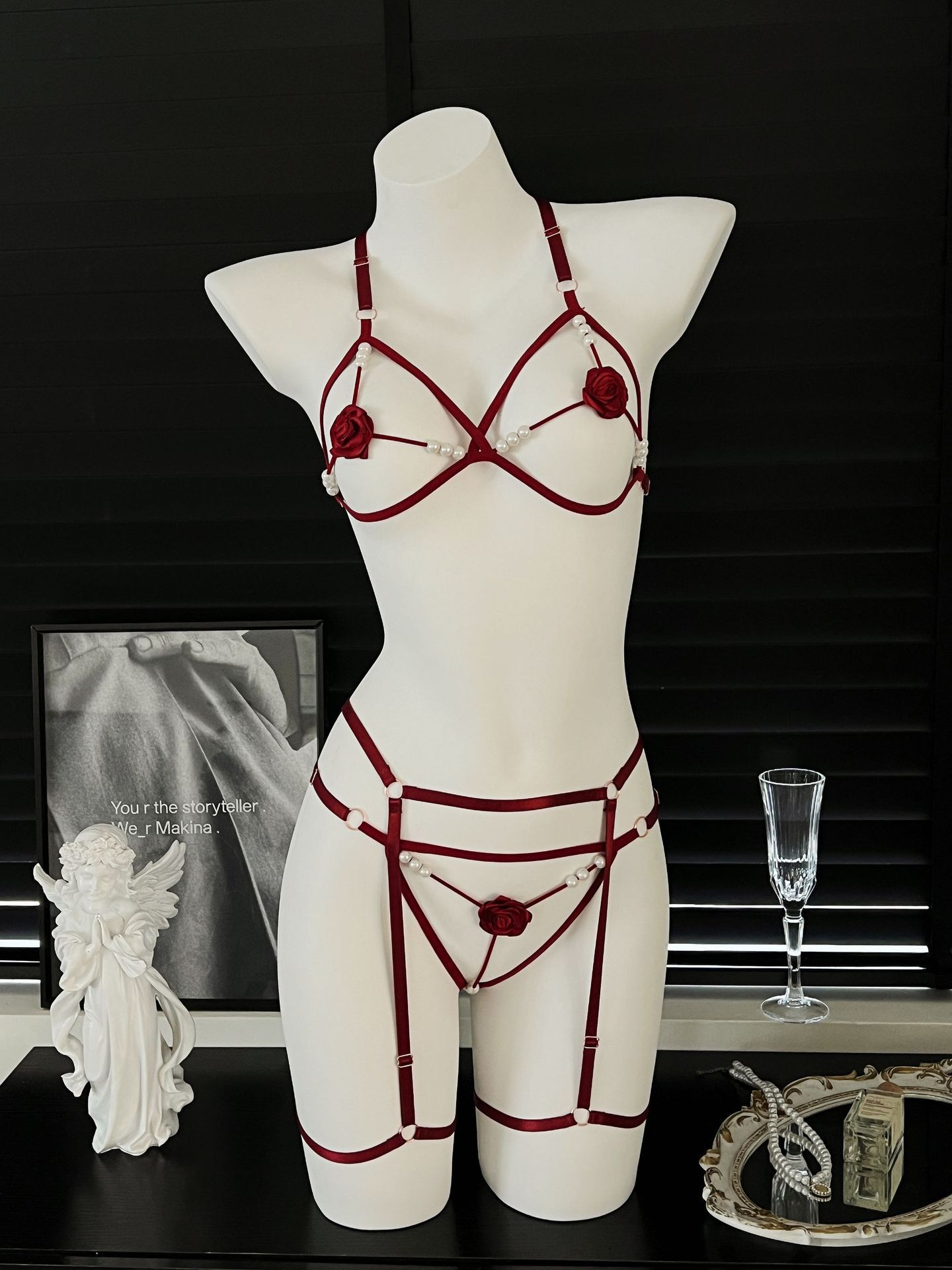 3종 세트 진주 장식 섹시 브라 세트 여성 브라렛 소녀 - Bralette Triangle Set 리뷰 및 가격