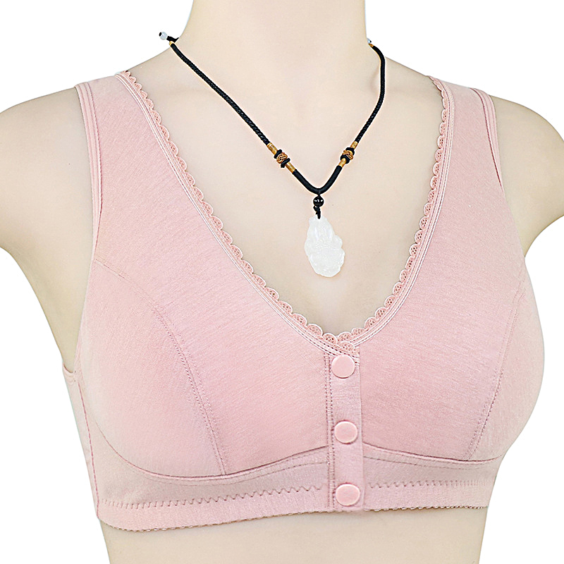 여성용 풀 커버리지 앞면 잠금식 면 소재 브라, 와이어 - Bralette Triangle Set 리뷰 및 가격