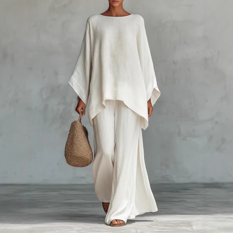 봄 신상 패션 린넨 루즈핏 긴팔 와이드 팬츠 투피스 세 - Linen Pant Wide 리뷰 및 가격